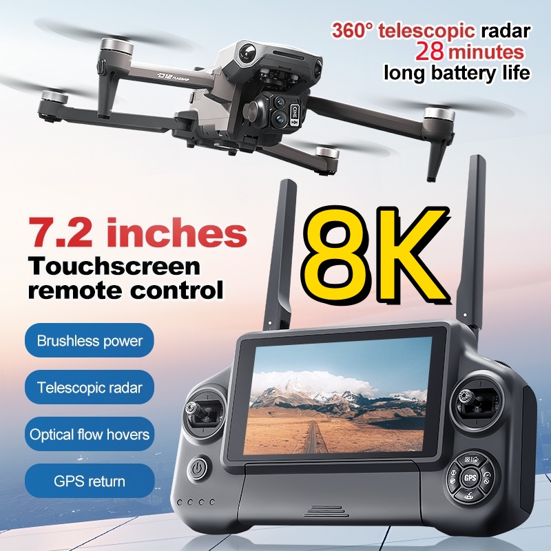 8K 3 Axis Gimbal Brushless 7.2 - đánh giá và giá Drone Mapping