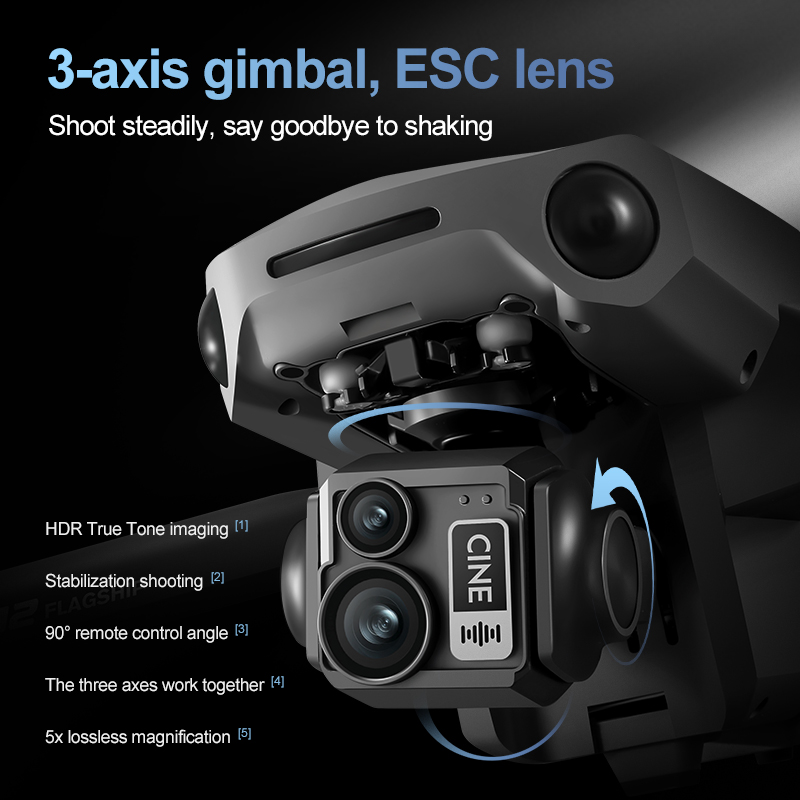 8K 3 Axis Gimbal Brushless 7.2 - đánh giá và giá Drone Mapping