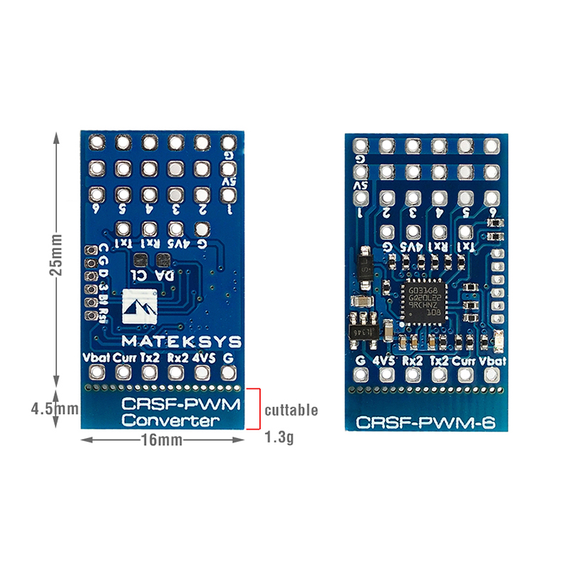 Matek CRSF Để PWM Chuyển Đổi C - đánh giá và giá Tbs Fpv Crossfire