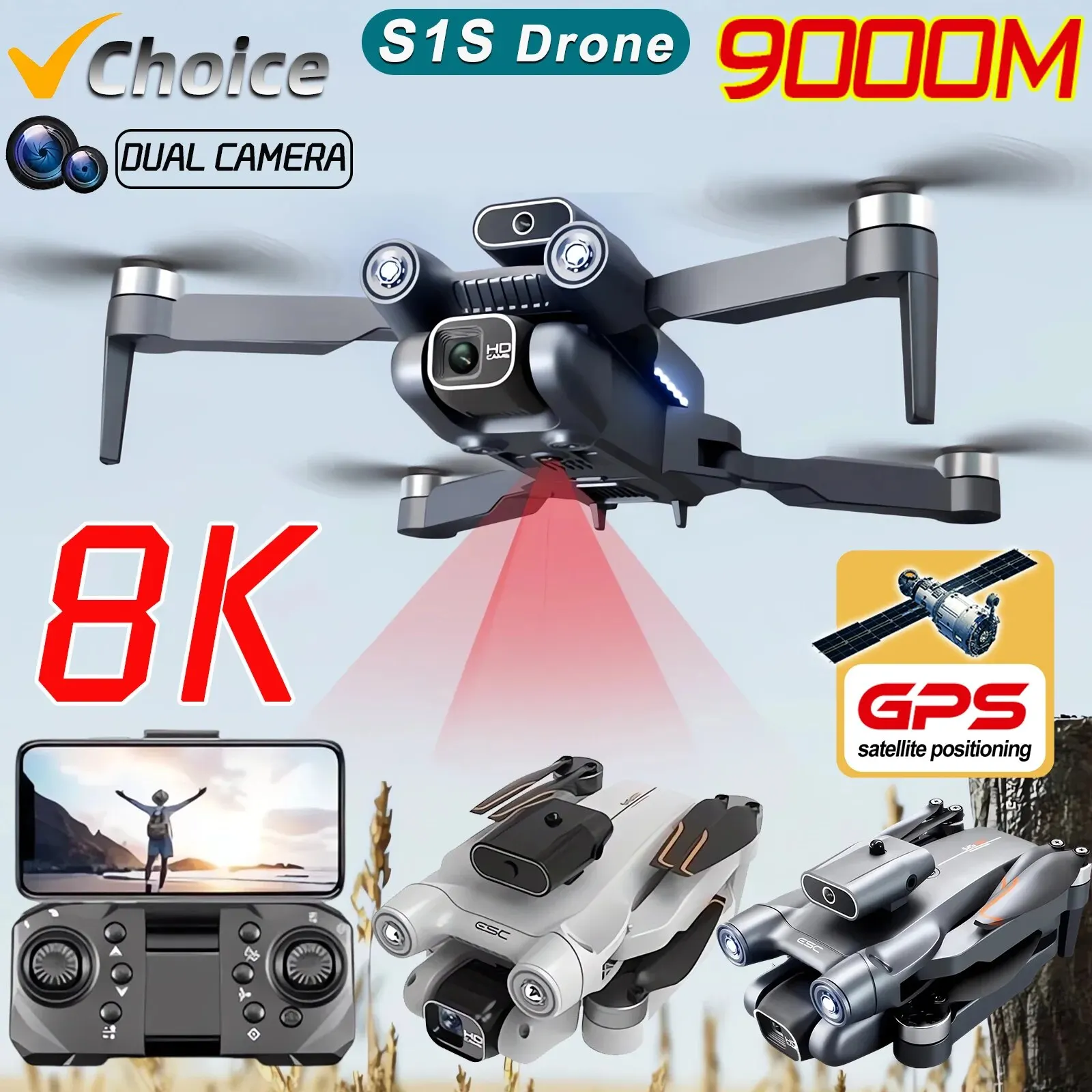 New S1S 5G GPS Drone Camera 8K - đánh giá và giá Drone Mapping