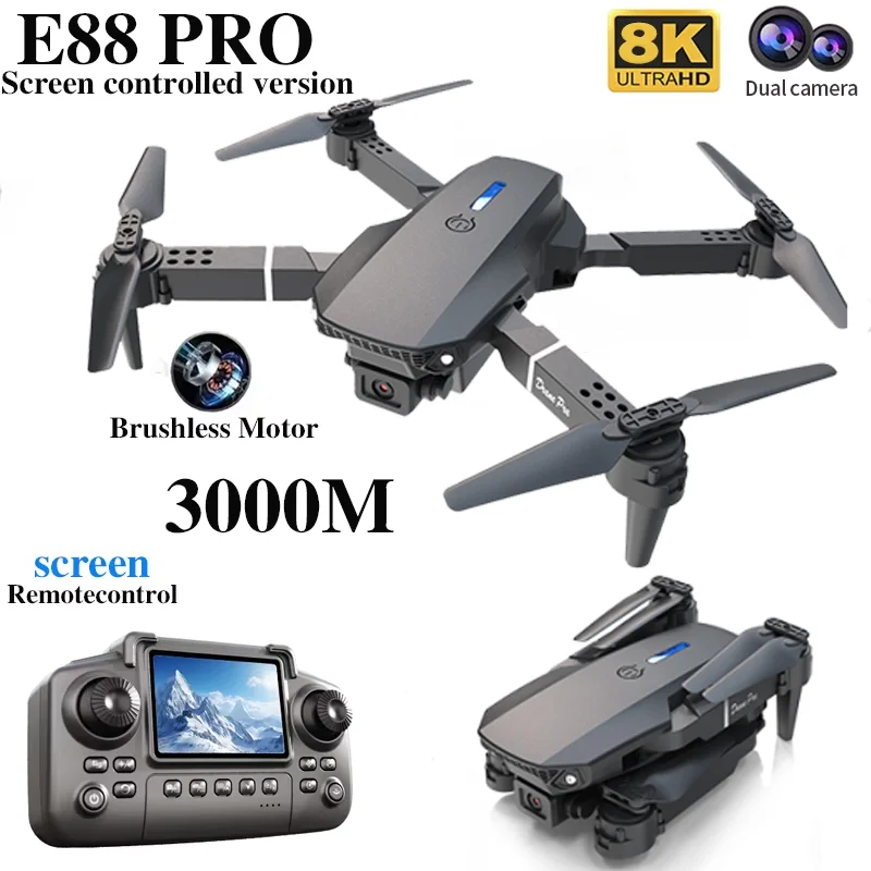 Professional E88 PRO Drone wit - đánh giá và giá Drone Lidar