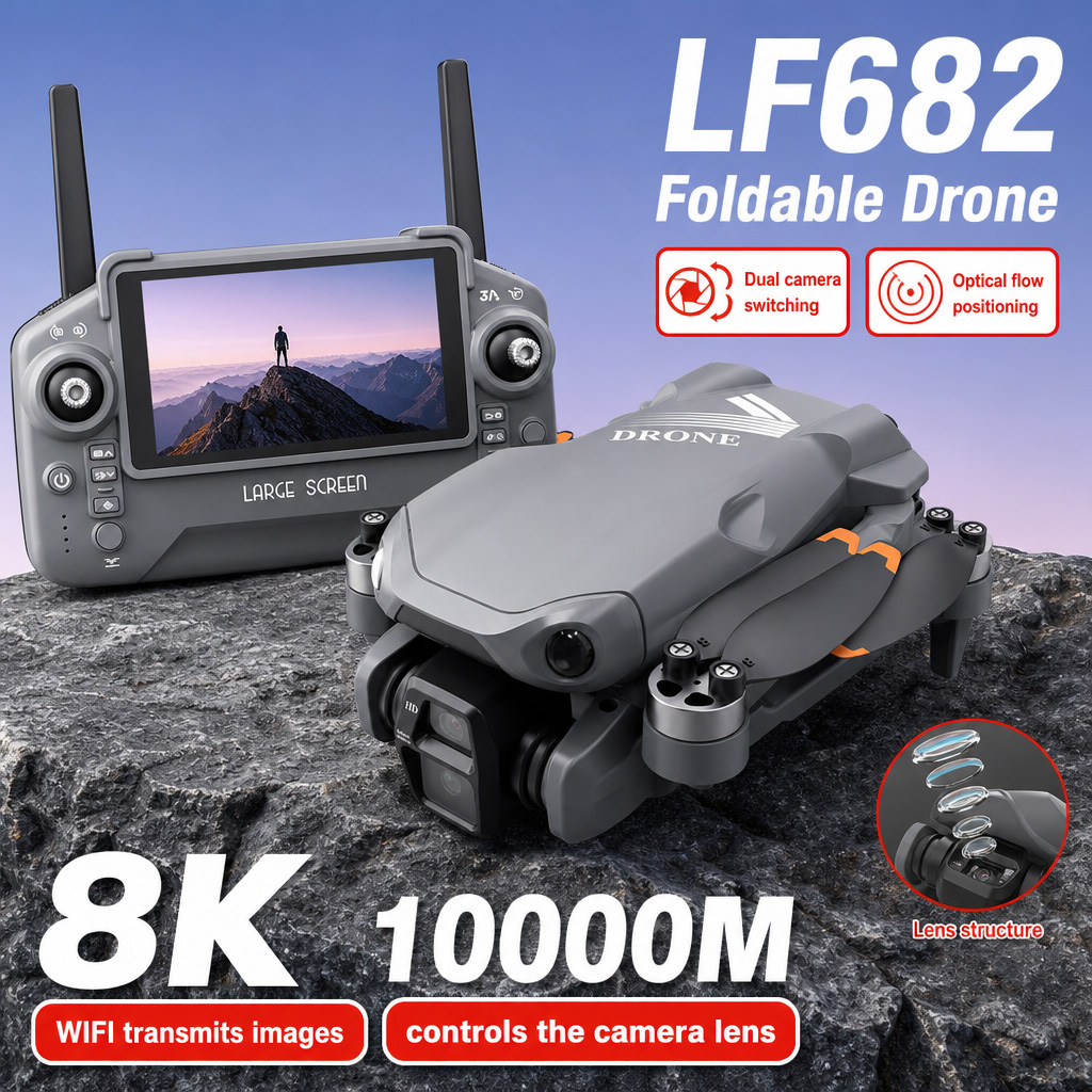 Aerial Photo LF682 Drone 8K HD - đánh giá và giá Drone Mapping