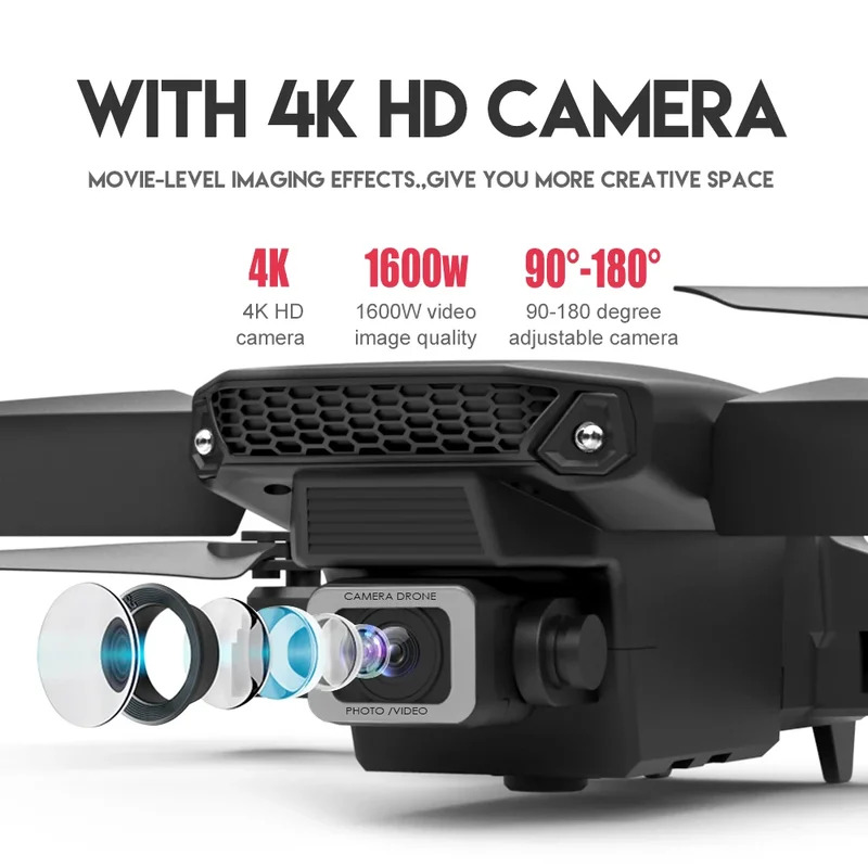 E88 ProIntelligent Folding Dro - đánh giá và giá Drone Cinematic